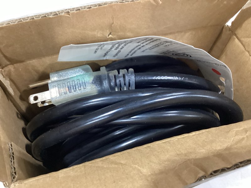 Condition photo showing Good Condition for 12awg 25 ft heavy duty outdoor extension cord waterproof with lighted end,black 12 gauge extension cord flexible and cold resistant 3 prong grounded plug,15amp 1875w sjtw etl listed 25ft-1pc 12 gauge black