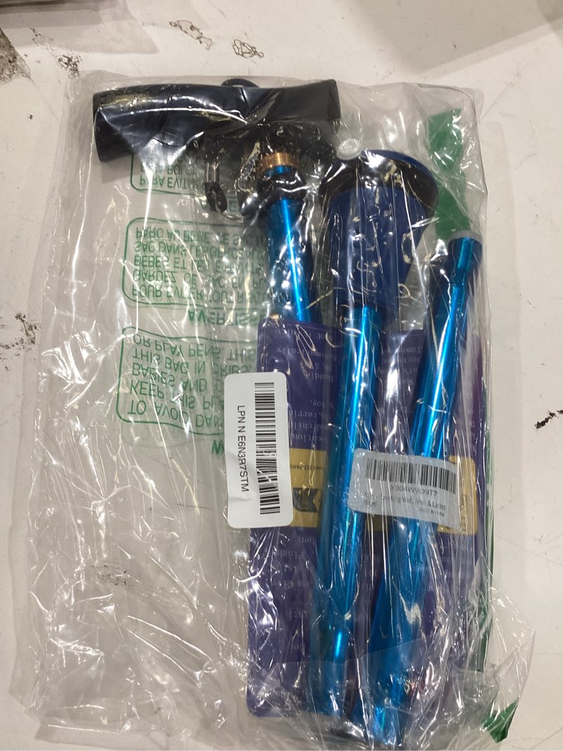 Condition photo showing Good Condition for haroking walking cane with wooden handle, all terrain tip foldable, adjustable, collapsible walking 