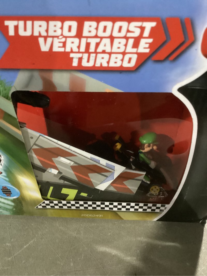 Condition photo showing As Is for carrera go electric powered slot car racing kids toy race track set 1:43 scale, mario kart
