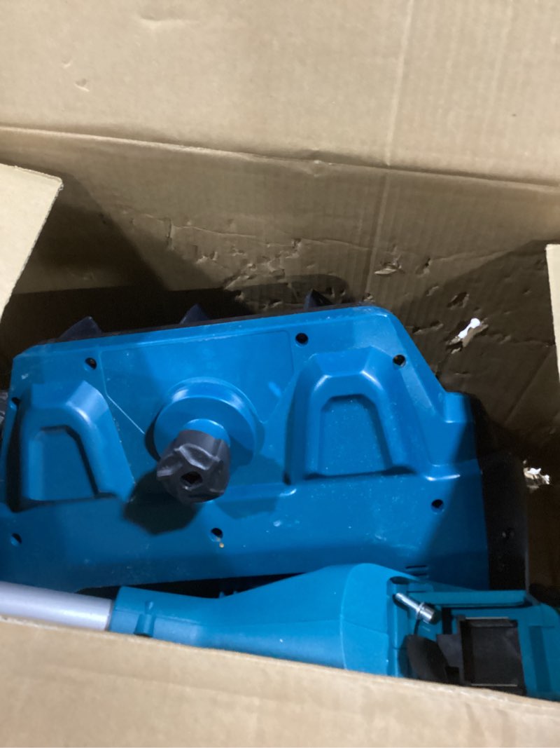 Condition photo showing Good Condition for 17"Cordless Snow Shovel with Wheels, 9000mAh Brushless Electric Snow Blower Battery Powered, 20-30FT Throw Distance/Larger Snow Removal,12lb Lightweight Snow Thrower for Driveway/Steps/Patio/Sidewalk