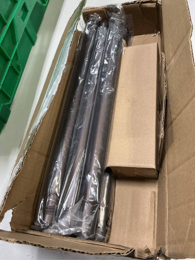 Condition photo showing Good Condition for Bronze Curtain Rods for Windows 72 to 144 Inches(6-12ft),1 inch Adjustable Window Curtain Rods with Imitation Wood Grain Finials,Heavy Duty Decorative Drapery Rod for Bedroom,Kitchen and patio 32"-144"|1 PACK Bronze