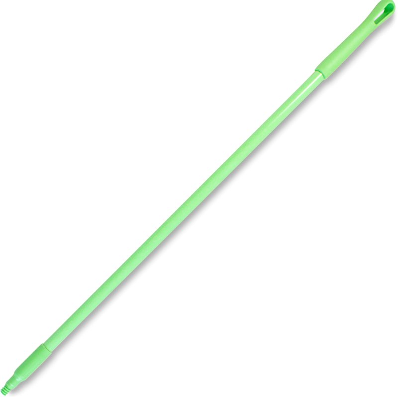 SPARTA 41225EC75 Fiberglass Broom Handle, Mop Handle, Replacement Handle With Acme Threaded Tip For Commercial Cleaning, 48 Inches, Lime, (Pack of 12)
