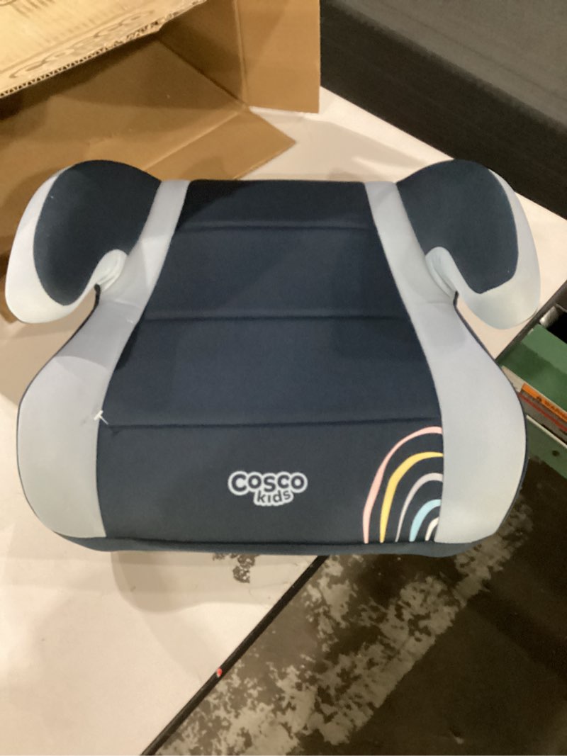 Condition photo showing New/Like New for Cosco Topside Backless Booster Car Seat, Lightweight 40-100 lbs, Rainbow