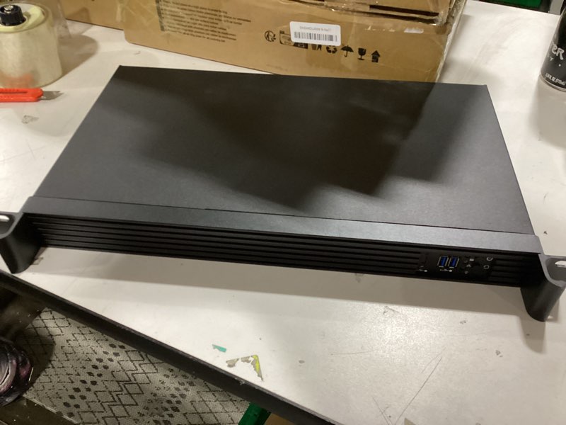 Condition photo showing Good Condition for Rackchoice 1U Compact Server/Desktop mini-ITX Chassis - 9.84" Depth,Supports Mini-ITX Motherboard, Type-C & USB3.0, Black