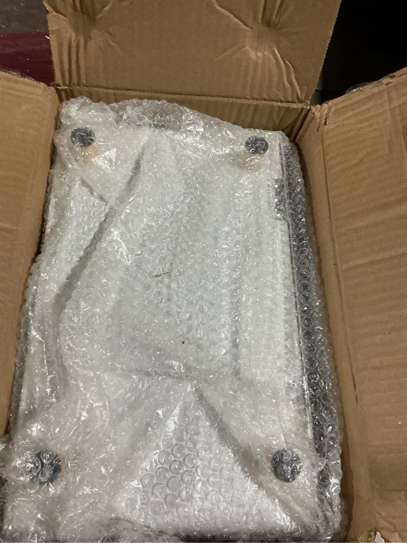 Condition photo showing Good Condition for White Bread Box for Kitchen Countertop - Large Capacity Bread Storage Container vintage bread box - Stylish Metal Bread Bin Classic White