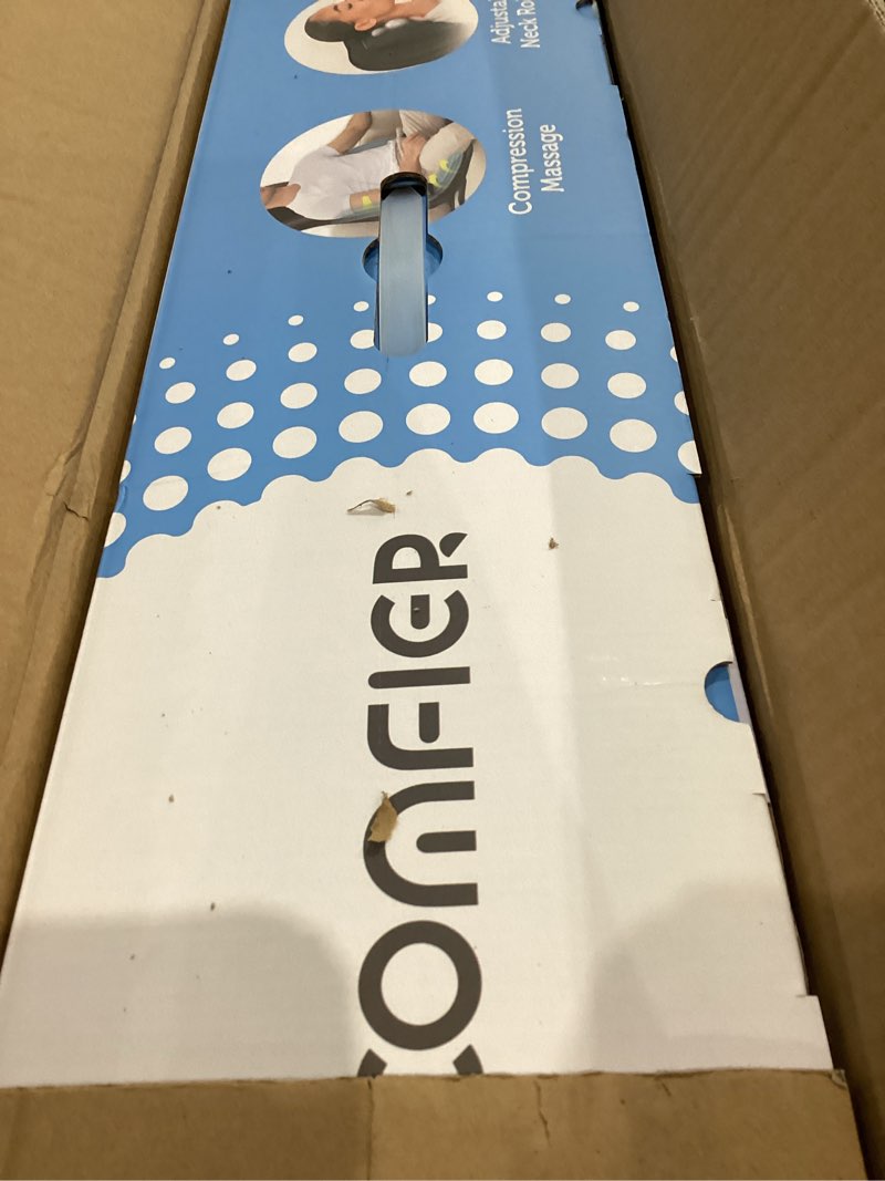 Condition photo showing Good Condition for COMFIER Shiatsu Neck Back Massager with Heat,2D/3D Massage Chair Pad with App Control,Deep Tissue Kneading Massage Chair Pad with Compression,Adjustable Back Coverage,Black Jet Black-app