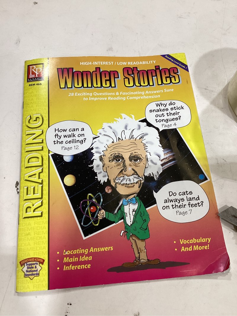 Condition photo showing As Is for wonder stories (rdg. level 1)