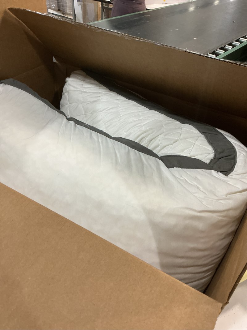 Condition photo showing Good Condition for body pillow shredded memory foam & cooling double case cover huggable pillows 20x54 inches (white, 3d loft quilted (20 * 54in)) white 20 x 54 in body pillow (3d loft quilted)