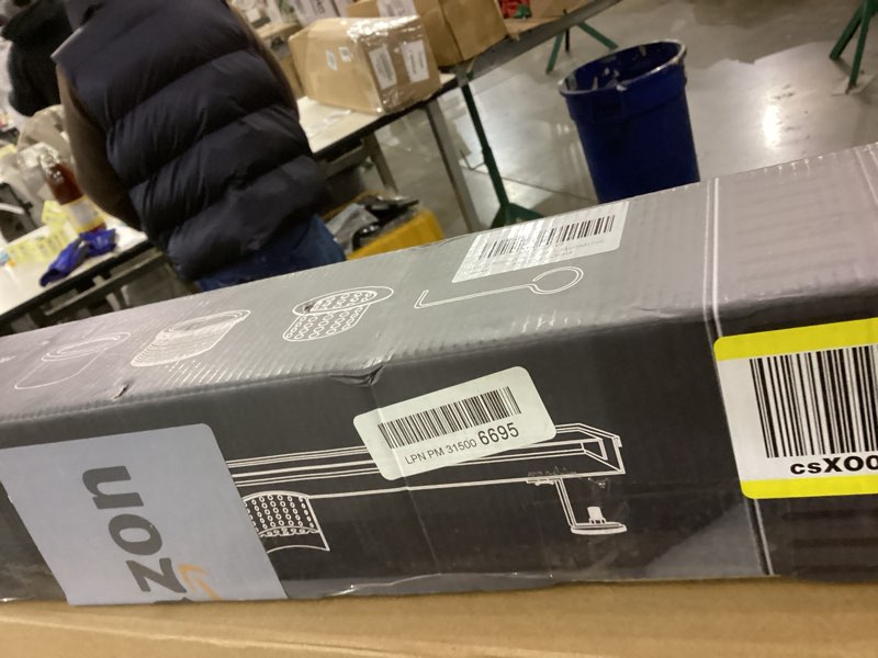 Condition photo showing New/Like New for EXF Linear Shower Drain 18 Inch Matte Black with Reversible Flat & Tile Insert Cover, Stainless Steel Rectangle Shower Floor Drain with Hair Catcher, Adjustable Feet Matte Black 18 IN