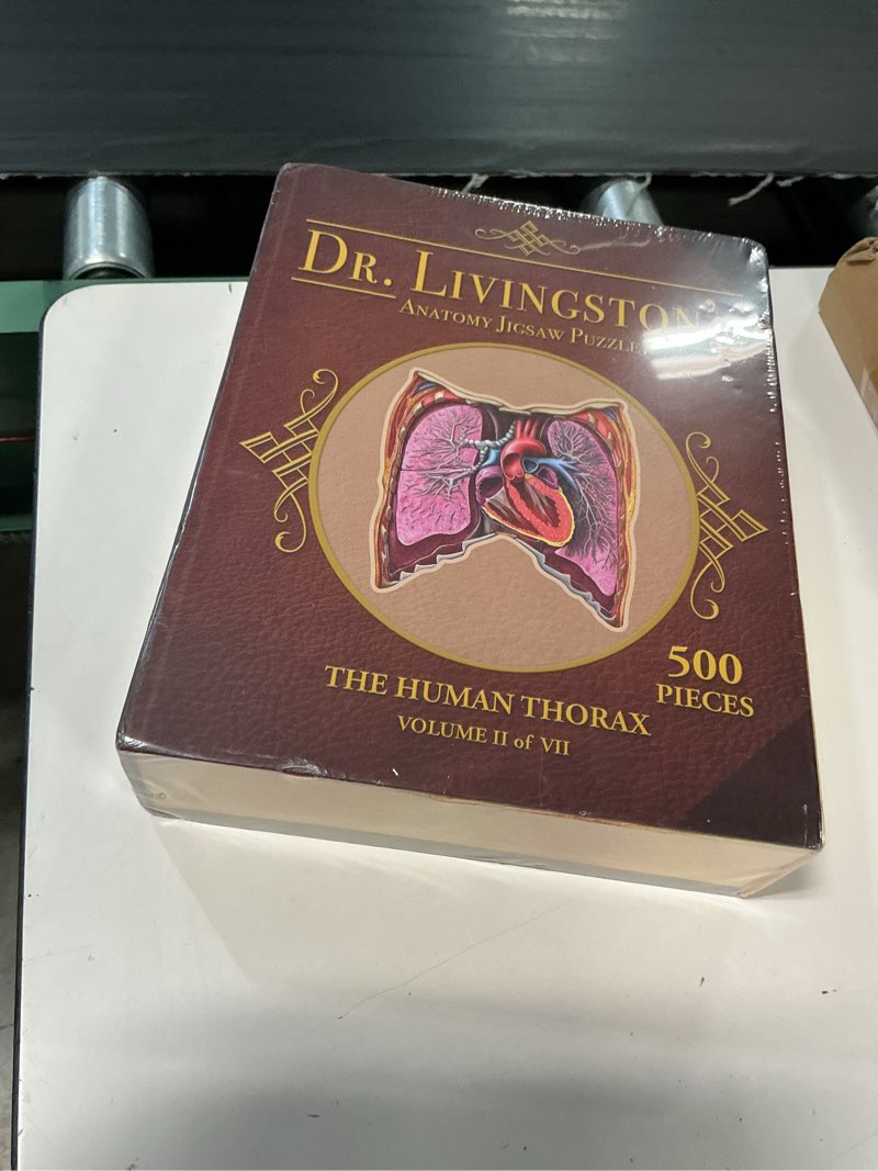 Condition photo showing New/Like New for human thorax anatomy puzzle - adult jigsaw puzzles unique gifts for kids, nurses, doctors, medical students, educational science - 411 piece teen floor puzzle - genius games dr. livingston body model the human thorax