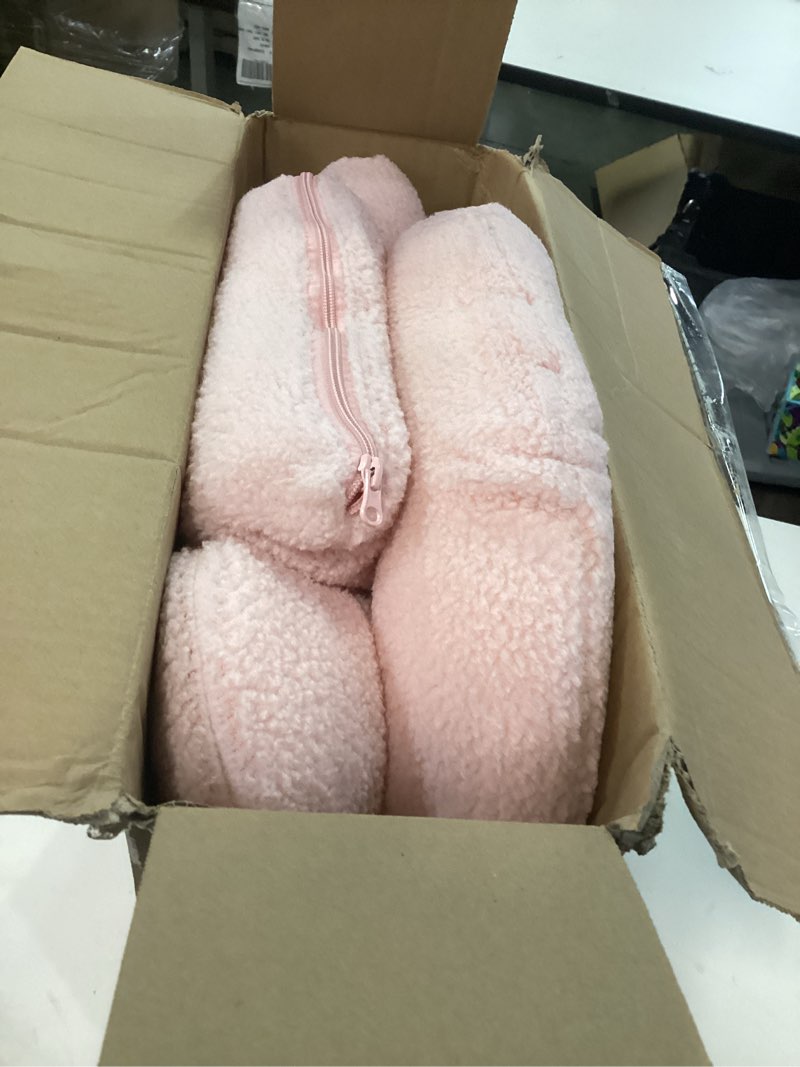 Condition photo showing As Is for FLORICH Kids Travel Pillow, Car Sleeping Travel Pillow for Kids, Removable H-Shaped Pillow for Adults and Children to Support Head and Body Road Trips with Neck Pillow and Blanket (Pink)