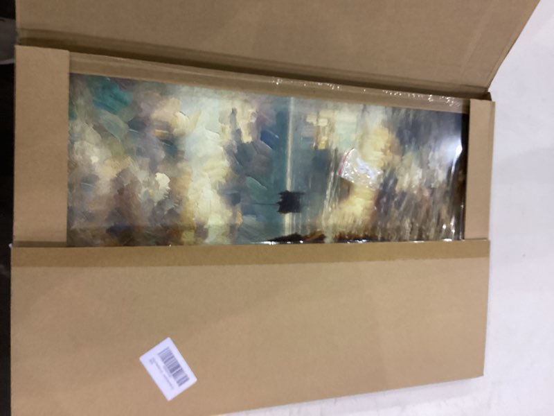 3D Textured Jesus Walking on Water Wall Art, Framed Colorful Religion Savior Christianity Wall Decor