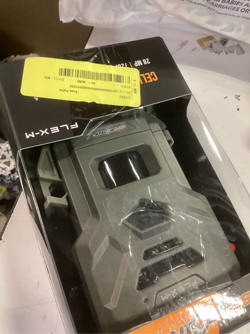 Condition photo showing As Is for spypoint flex-m cellular trail camera - best hunting accessories, no wifi needed, night vision, motion activated, dual-sim lte, ip65 water-resistant game camera, 28mp photos, 720p videos + sound (1) pack of 1 camera only