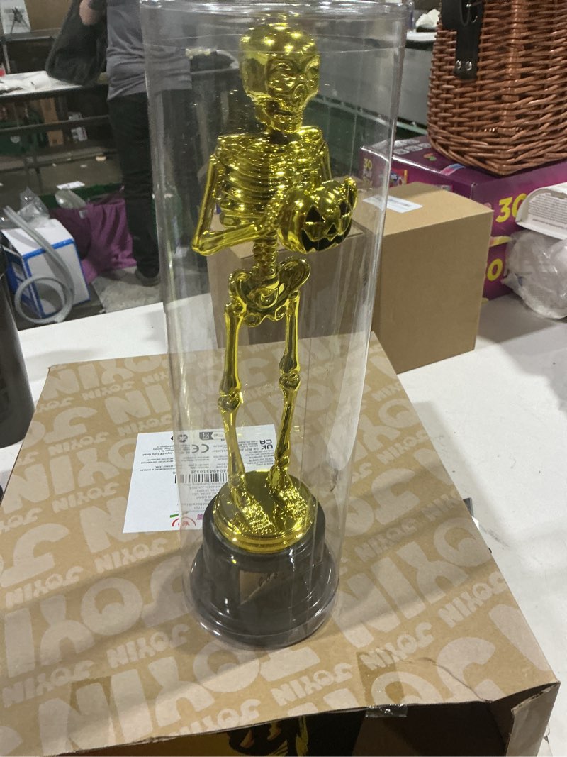 Condition photo showing New/Like New for TaoBary 55 Pcs Halloween Best Costume Contest Trophy Awards for Adults, 4 Skeleton, 50 Voting Cards, Ballot Box for Party Decor Funny School Games Events Classroom Supplies