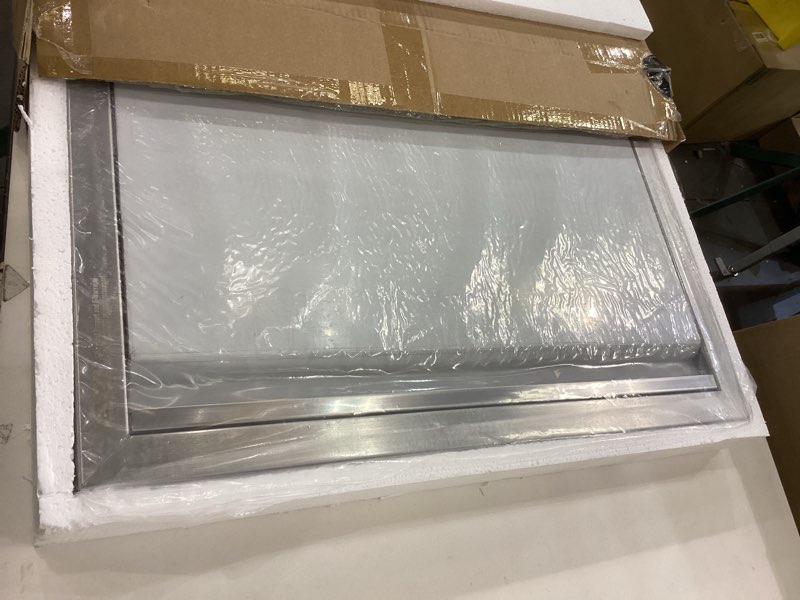 Condition photo showing As Is for VEVOR BBQ Access Door, 17W x 24H Inch Single Outdoor Kitchen, Stainless Steel Flush Mount, Wall Vertical With Recessed Handle, for BBQ Island, Grilling Station, Outside Cabinet NEW 17W x 24H