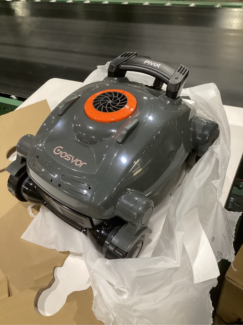 Condition photo showing Good Condition for pro cordless pool cleaner with super suction power, automatic pool vaccum for inground pools and above ground pools, wall and floor cleaning, lightweight and larger debris filter