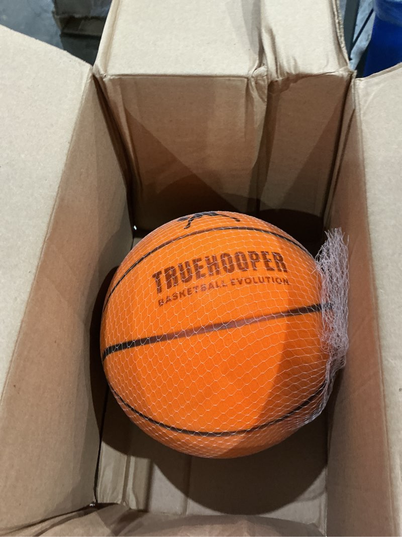 Condition photo showing Good Condition for truehooper silent basketball – size 7 indoor basketball (pro version) - grooved foam basketball for quit dribbling and indoor training – higher bounce noiseless basketball - non-deforming packaging size 7 orange