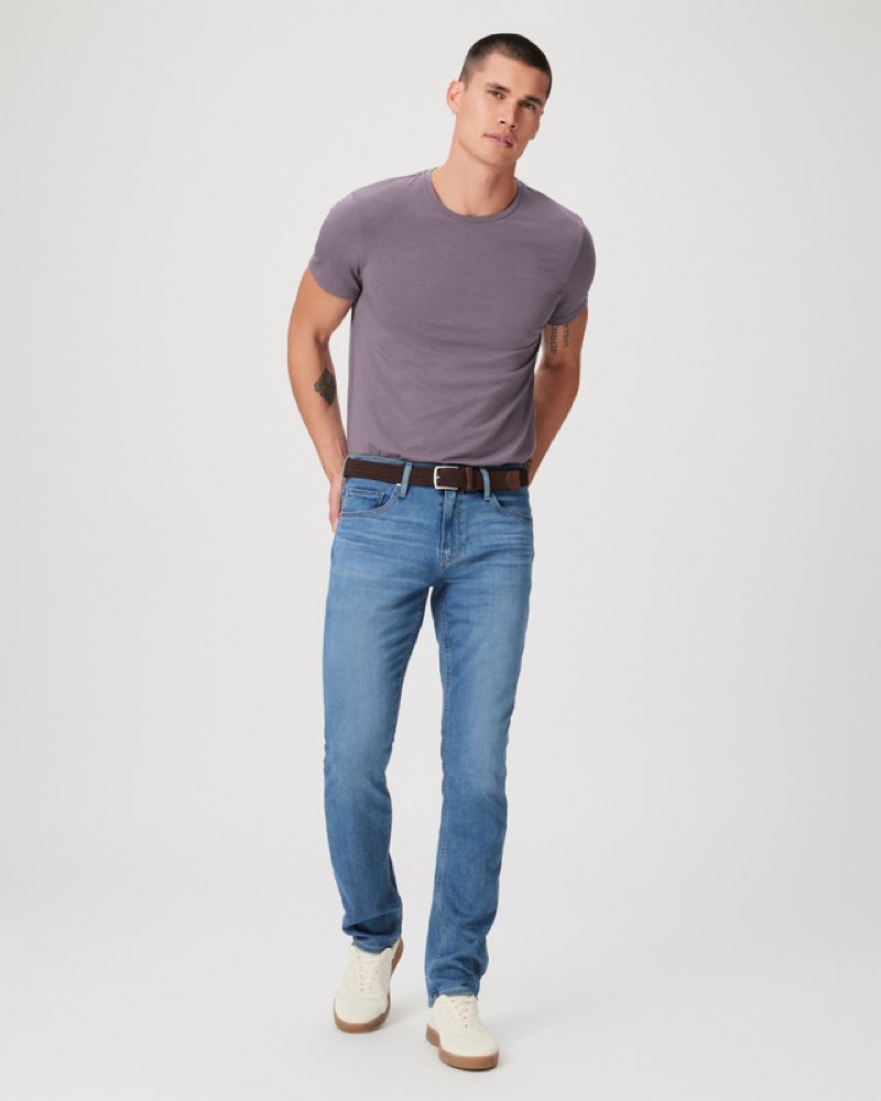 paige men's federal transcend slim straight fit jean, aronson size 35 