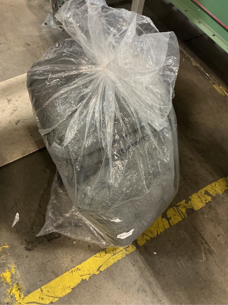 Condition photo showing As Is for Chair Cushions for Dining Chairs, Dining Chair Cushions, Tufted Indoor Chair Pads with Ties & Non Slip Backing, Seat Cushions for Kitchen Chairs 16.5” x 16.5” x 3.5”, Set of 6, Grey Grey Pack of 6