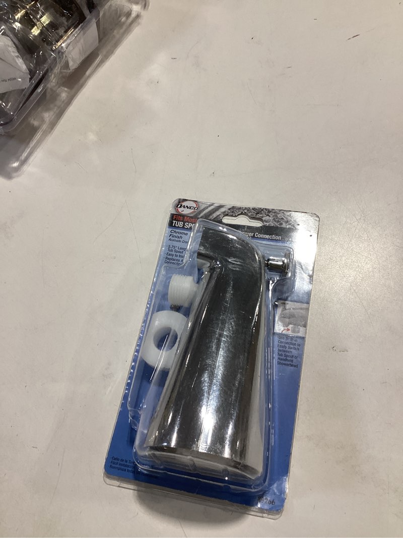 Condition photo showing Good Condition for Danco Universal Tub Spout with Handheld Shower Fitting in Chrome (89266)
