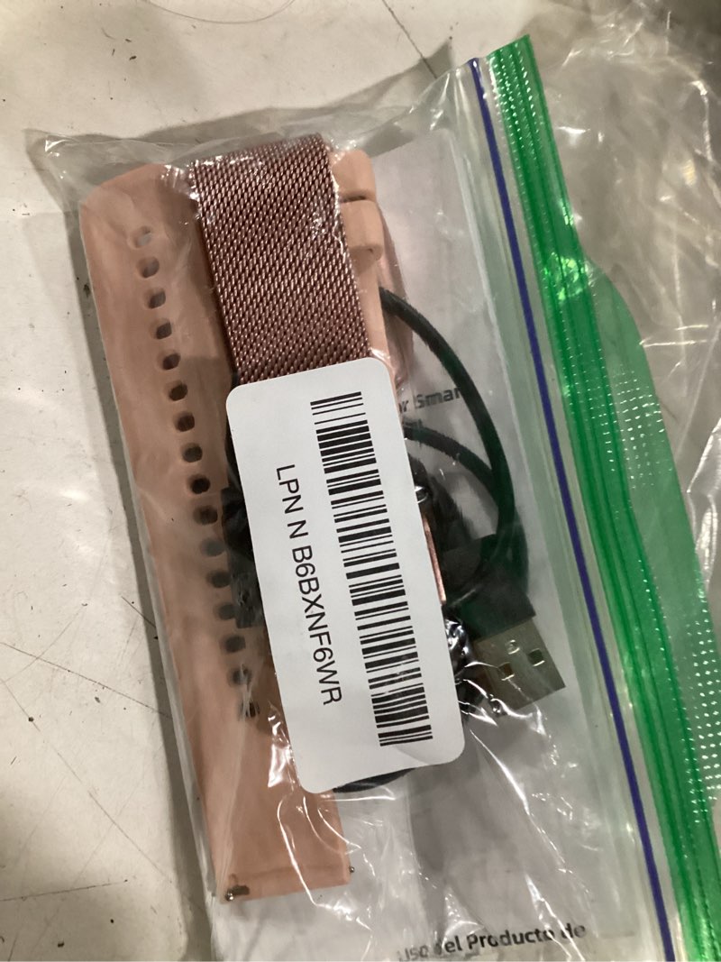 Condition photo showing As Is for Smart Watch for Women, Answer/Make Call,1.85'' Ultra-Clear Screen Fitness Tracker with Heart Rate/Sleep/SpO2 Monitor,Smartwatch for iPhone/Samsung/Android,120+ Sport Modes,IP68 Waterproof with 2 Bands Rose Gold