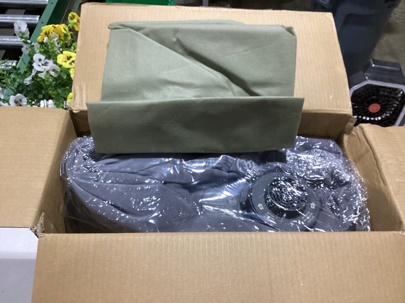 Condition photo showing New/Like New for intex 64417ed 22in queen dura-beam comfort plush high-rise inflatable air mattress with built in pump for travel and camping, 600lb weight capacity 22" grey queen