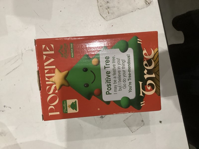 Condition photo showing New/Like New for iStatue Mini Christmas Tree Hand-Painted Resin Positive Figurine, 5'' Xmas Decoration Indoor Desk Décor | Cute Motivational Gift, Stocking Stuffer, Holiday Mantel & Office (Green Tree)