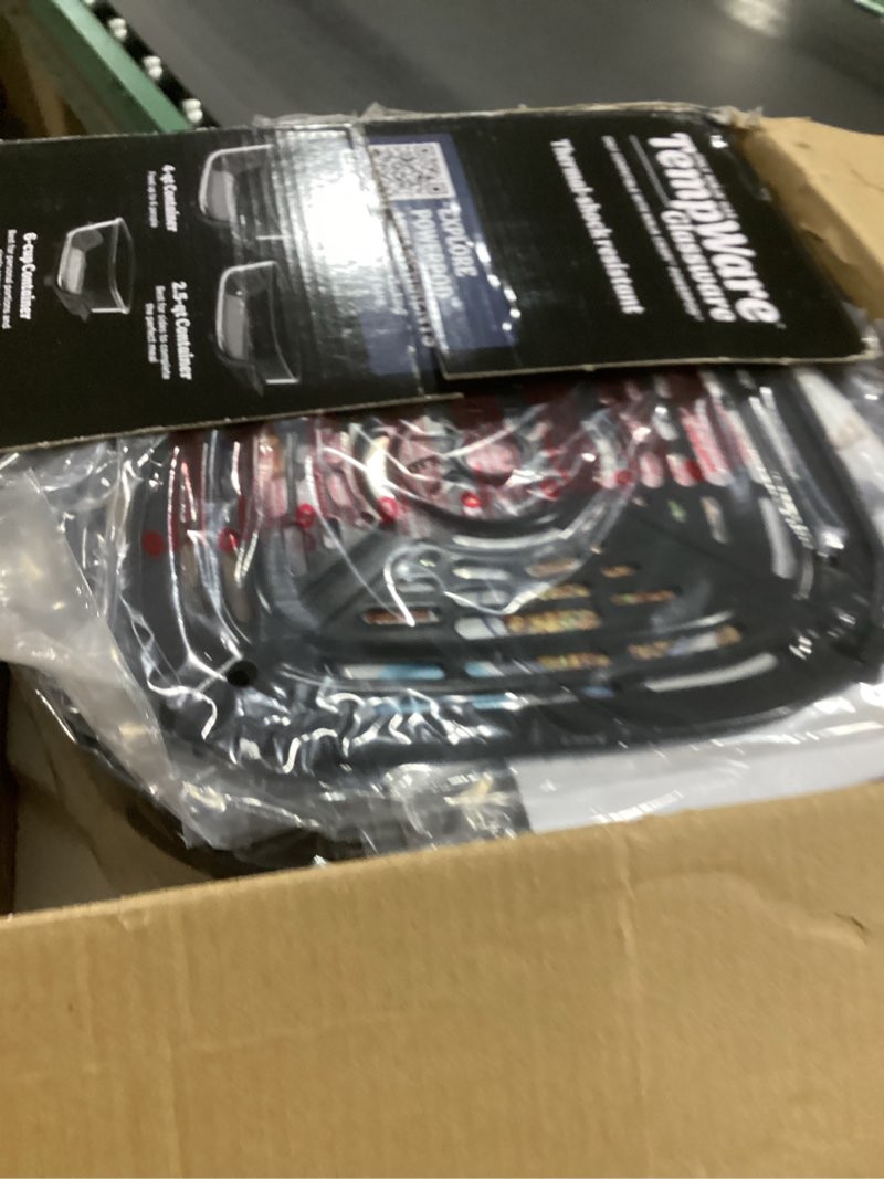 Condition photo showing Good Condition for Ninja Crispi 4-in-1 Glass Air Fryer | 450°F | Non-Toxic | 4QT & 6-Cup Glass Containers w/Lids | Microwave, Freezer, Dishwasher Safe | Max Crisp, Air Fry, Bake, Recrisp | Cyberspace Gray, FN101GY Cyberspace Gray 4 QT