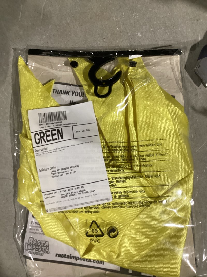 Condition photo showing Good Condition for Child's Sun Costume Yellow