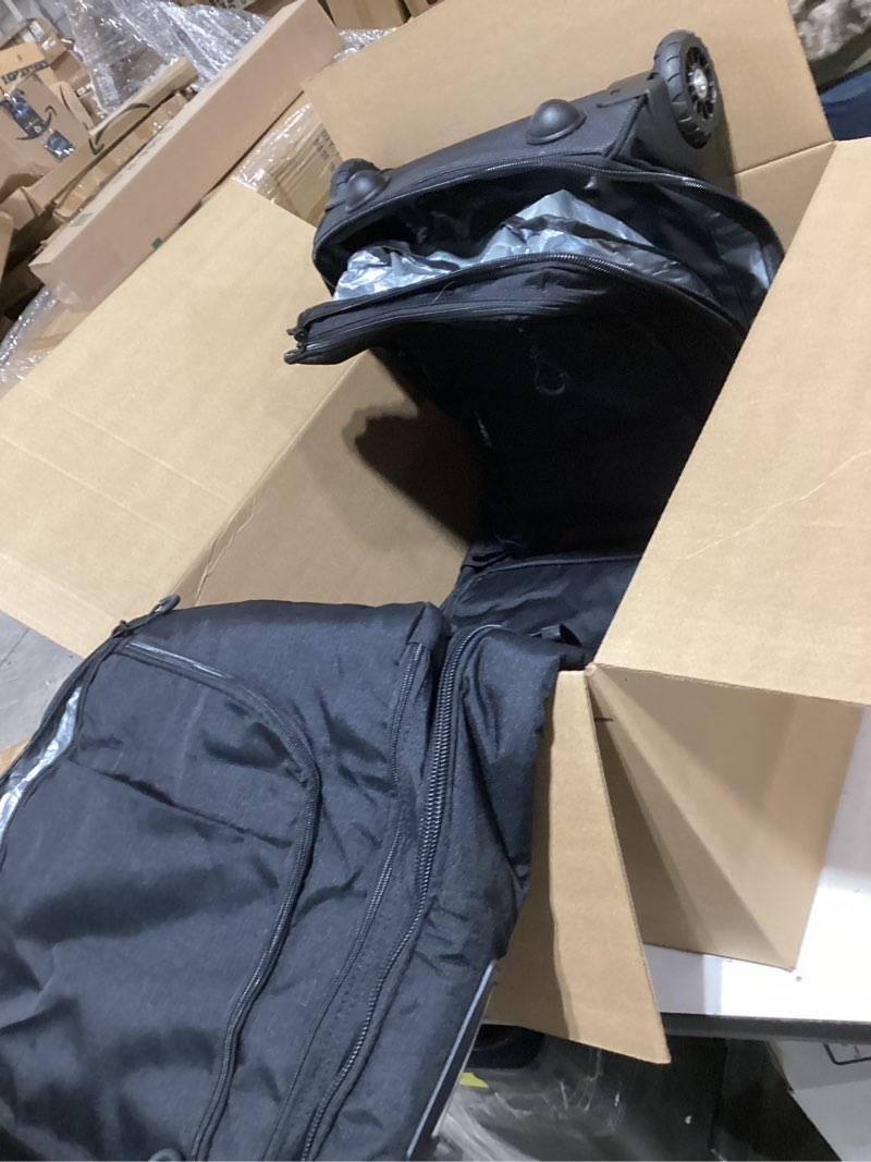 Condition photo showing As Is for YOREPEK Padded Snowboard Bag with Wheels, Extendable Ski Bags for Air Travel Length up to 175cm,Snowboard Backpack with 6 Pockets for Ski Boots(up to US Size 13), Helmet, Accessories Black