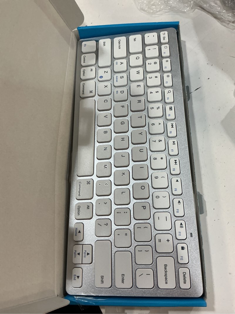 Condition photo showing New/Like New for anker ultra slim profile bluetooth keyboard white