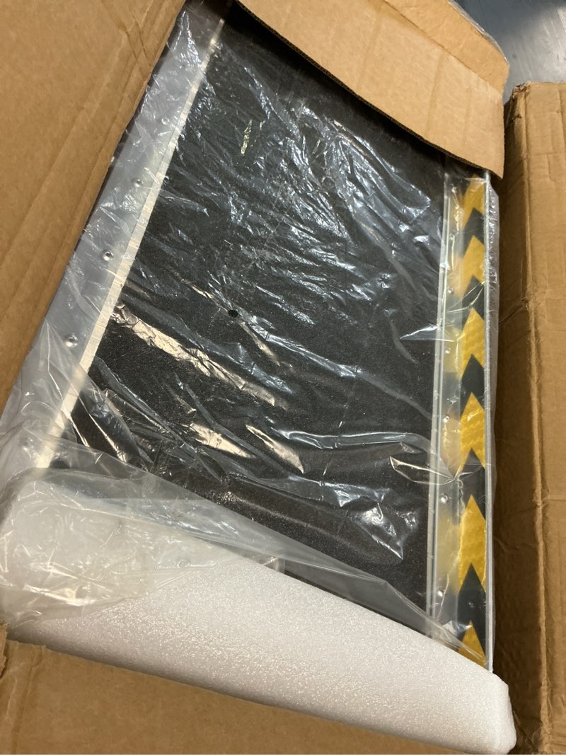 Condition photo showing Good Condition for pensun 5ft wheelchair ramp, 60" l x 29" w threshold ramps, non-skid portable foldable wheelchair ramps for steps, lightweight with handle, for home, stairs, doorways, curbs / 600lbs capacity (5ft)