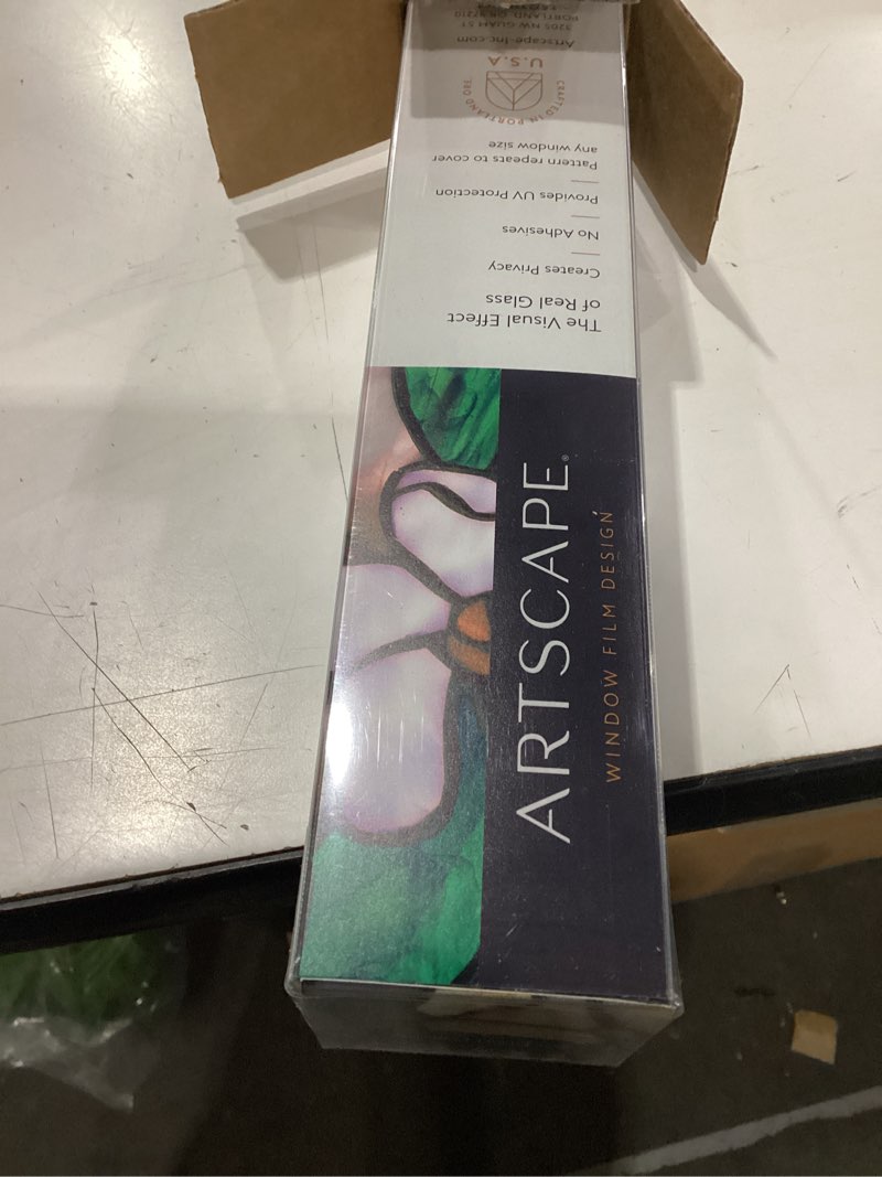 Condition photo showing New/Like New for artscape 01-0113 decorative window film, 24 inch x 36 inch (pack of 1)