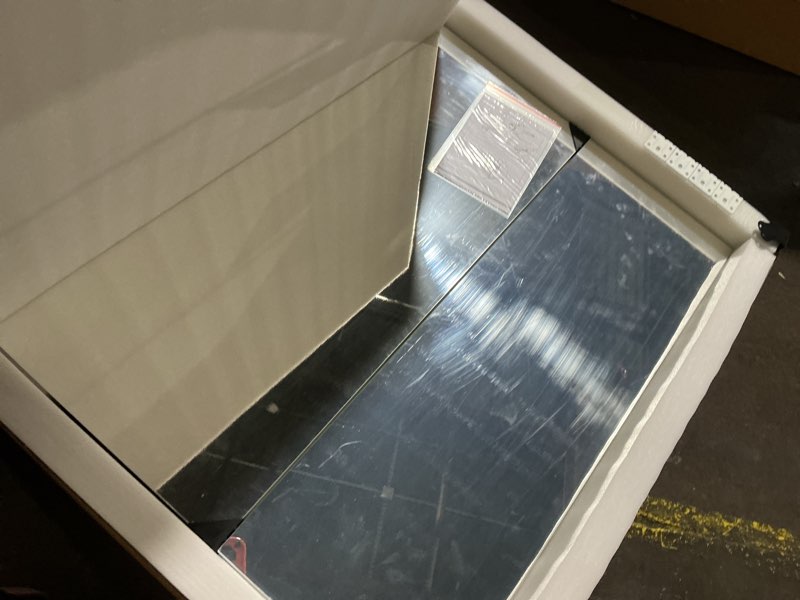 Condition photo showing Good Condition for 30"x26" Bathroom Medicine Cabinet with Mirror, Wall Cabinet with 3X Adjustable Height & Angle Magnifier, Behind Door Storage, Wooden Storage Shelves, HD Shatter-Proof Mirror 30*26 Multi-door Open