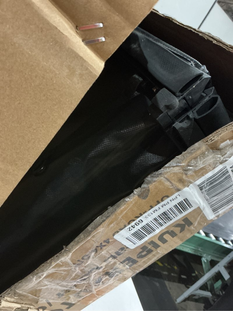 Condition photo showing As Is for tri hard truck bed tonneau cover compatible for 2014-2025 toyota tundra styleside solid 5.5 ft bed on top aluminum bed