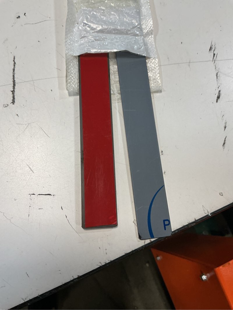 Condition photo showing Good Condition for 2 pcs 304 stainless steel strips, brushed self adhesive strip metal trim strip, finishing sheet metal strip for microwave/oven/cooktop, 30" long, 1" wide gap filler for kitchen decor-black black 1in