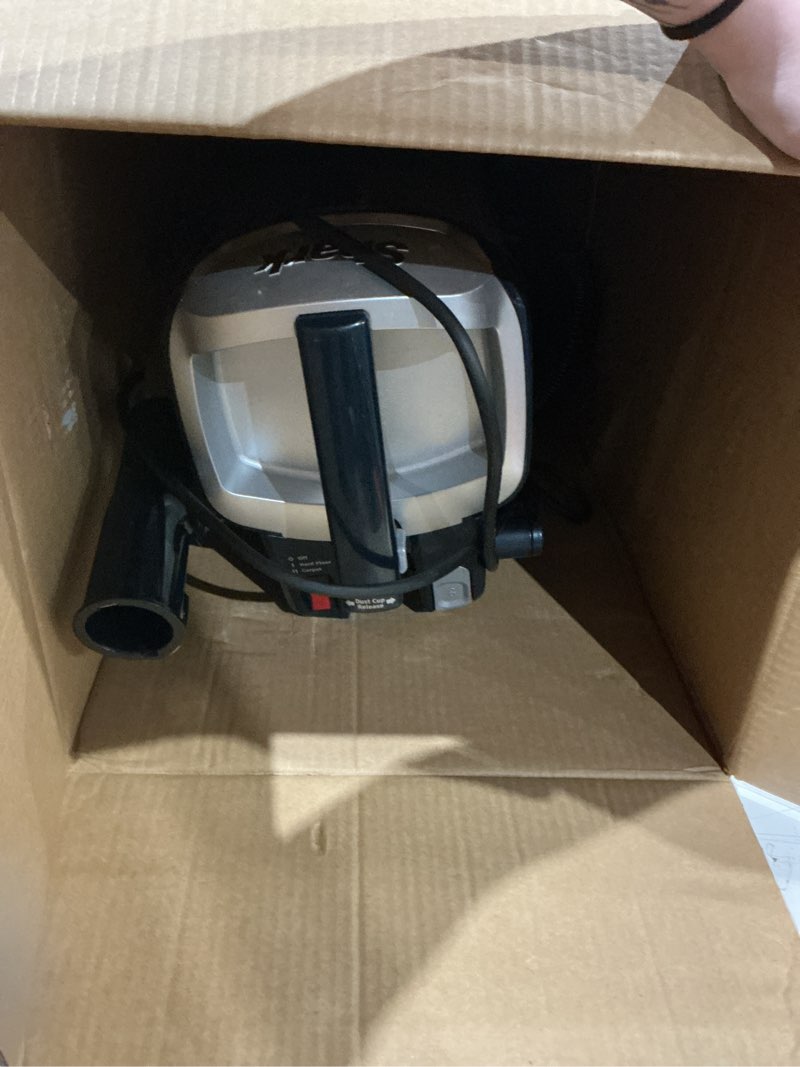 Condition photo showing As Is for shark zu102 rotator pet upright vacuum with powerfins hairpro & odor neutralizer technology, charcoal, 2.9 l dust cup powerfins+odor neutralizer technology