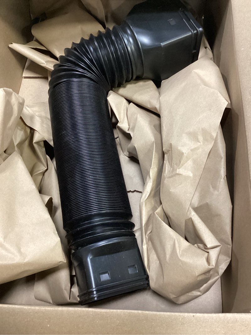 Condition photo showing Good Condition for plusgutter 11.5ft long gutter downspout extensions flexible, 4" diameter drain downspout extender, down spout drain extender for rainwater drainage, extendable from 2.6ft to 11.5ft(black)