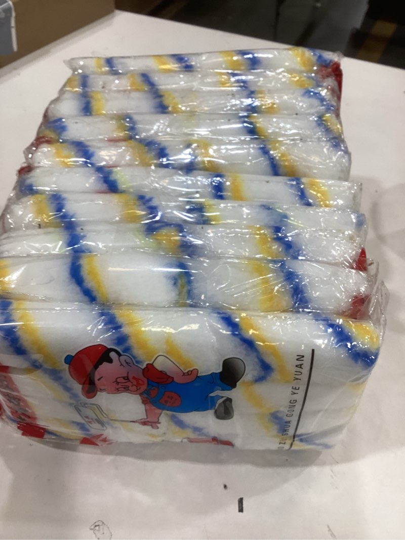 Condition photo showing New/Like New for 9 inch microfiber paint roller covers, 20 pack, paint rollers 9 inch (3/8" nap), large paint rollers, paint supplies for painting walls 9 inch , 20pack