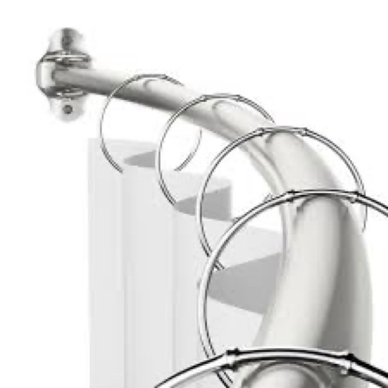 Assorted curtain rods, shower curtain rods, shower handles