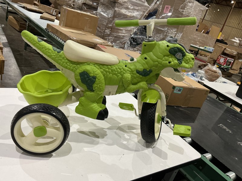 Condition photo showing Good Condition for dinosaur-themed toddler balance bike toys for 2-7 year old girls & boys - music & lighting effects, no-pedal training bike, best gifts for kids with carbon steel frame & adjustable handlebar