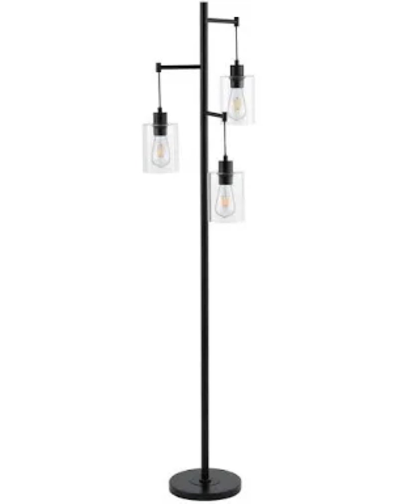 ((Similar))Ledel Get 69\\\" Industrial 3-Light Tree Floor Lamp