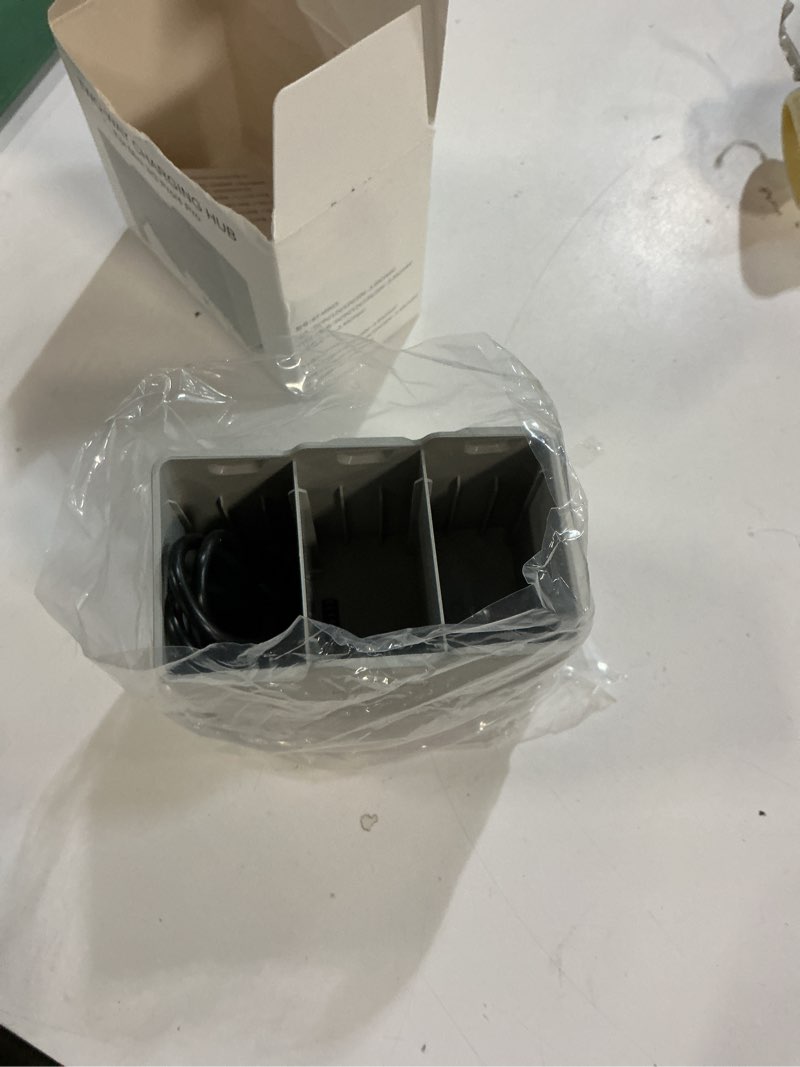 Condition photo showing Good Condition for triple battery charger for dji mini 5 pro/ 4 pro/ 3 pro/mini 3, portable two-way charging hub equipped with a usb-a output port, charging power up to 36w, charge three batteries in sequence