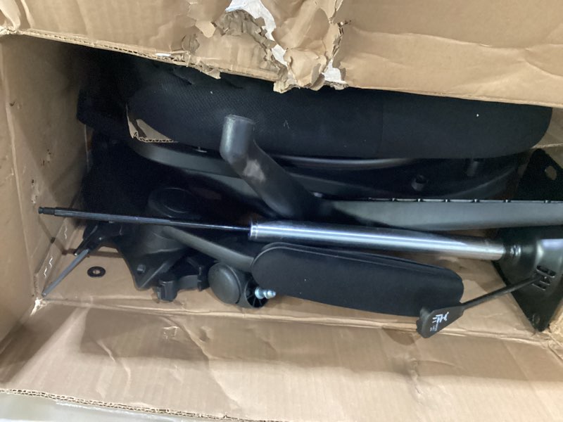 Condition photo showing New/Like New for Sweetcrispy Big and Tall Office Desk Chair with Lumbar Support, 500lbs Heavy Duty Mesh Ergonomic Computer Chair with 4D Armrest and Wide Comfy Seat, Wheels for Adult Light Black