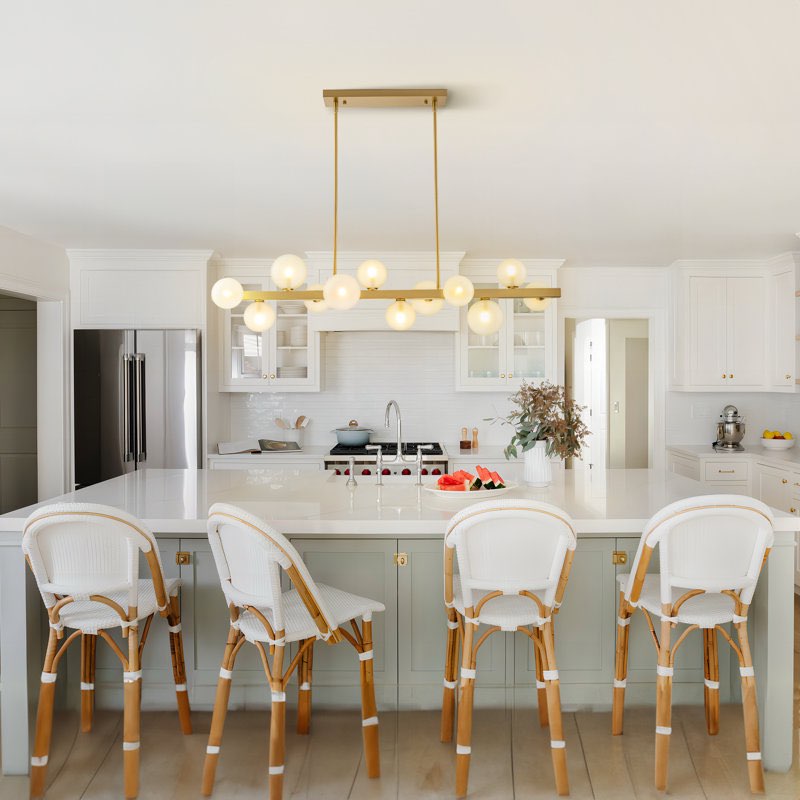 Kimana 12 - Light Gold Kitchen Island Pendant
