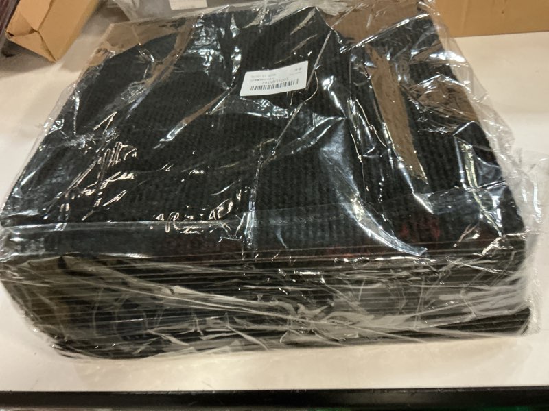 Condition photo showing New/Like New for Peel & Stick Carpet Tiles 12x12 Inch - Premium Self-Adhesive Floor Squares with Soft Padding - 20 Tiles/20 Sq Ft per Box (Easy Installation, Removable Carpeting for Home & Office) 20 PACK Black