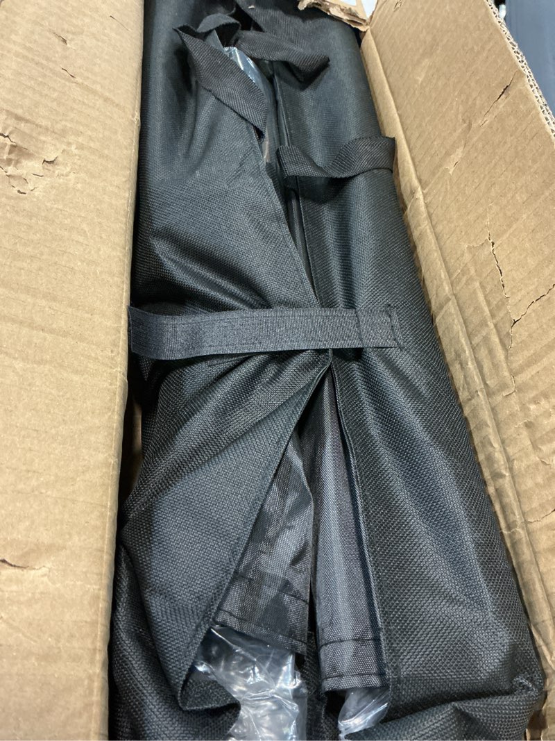 Condition photo showing As Is for beiyang backdrop stand, 7.5 ft x 10 ft adjustable photography background support system kit with carrying bag for photo video studio 7.5*10ft