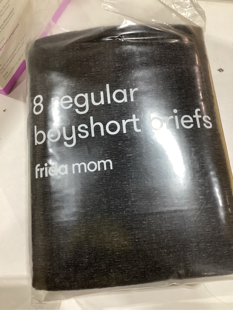 Condition photo showing Good Condition for Frida Mom 8pc Postpartum Underwear, Disposable Boyshort Panties, Seamless, Stretch Support, New Mom Essentials, Size Regular (28in-42in)