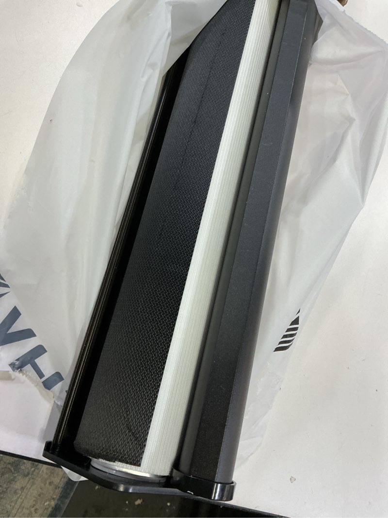 Condition photo showing Good Condition for GHV Corded Zebra Blinds for Windows Blackout Dual Layer Privacy Shades for Indoor Windows Light Control for Day and Night Home Office (Black, 35 in(W) x 64 in(H)) Black 35"W x 64"H