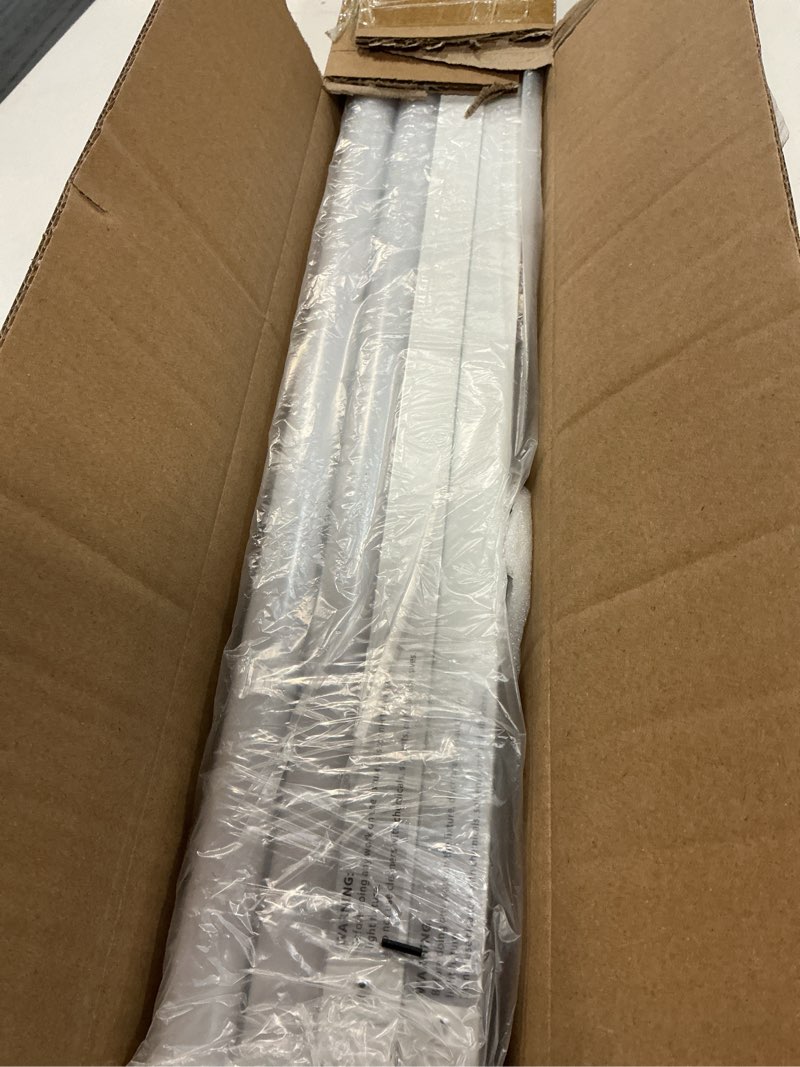 Condition photo showing Good Condition for Pak 4FT LED Shop Lights, 2300LM 6500K Cool White, 20W Energy Efficient Linkable Ceiling and Under Cabinet Lighting, T5 Integrated Utility Fixture for Garage, Workshop, Basement, FCC Certified, 4 Pack White 4FT 6500K-4 Pack